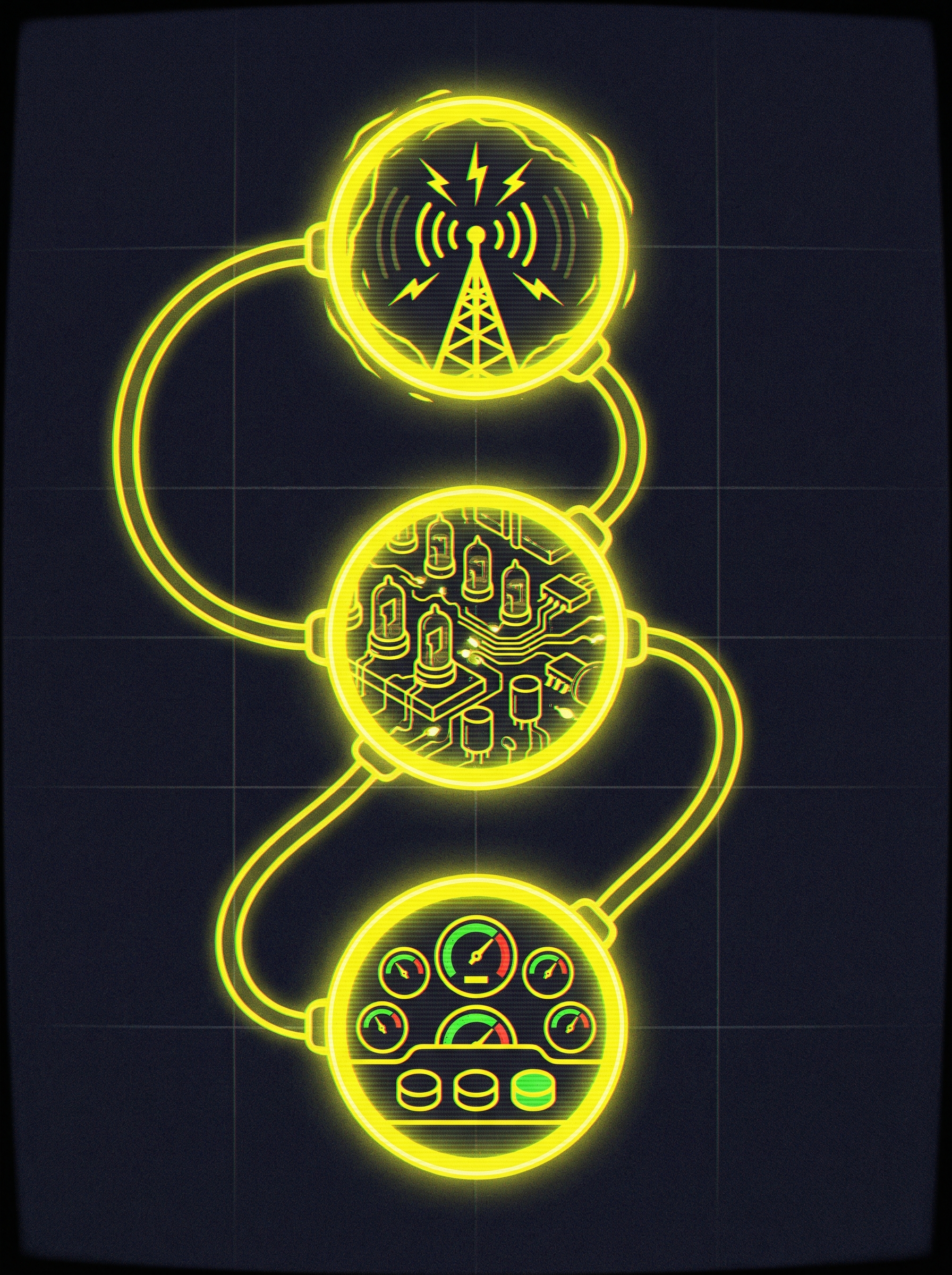 Retro-futuristische Timeline